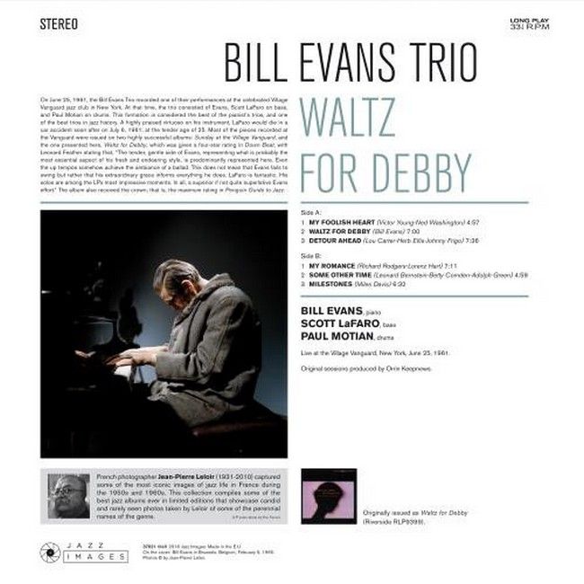 Платівка Bill Evans Trio – Waltz For Debby|Тріо Білла Еванса-Вальс для Деббі