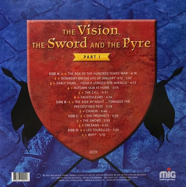 Eloy – The Vision, The Sword And The Pyre - Part I (2LP, Album, Limited Edition, Vinyl)
