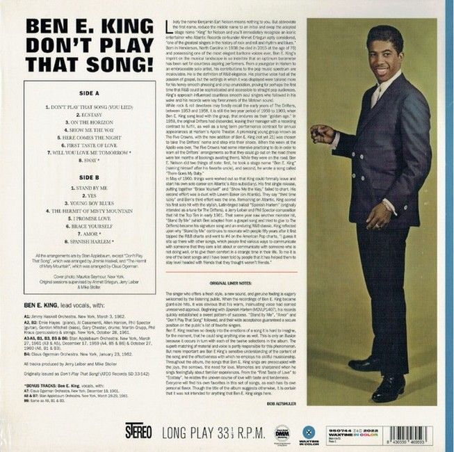 Ben E. King – Don't Play That Song! (LP, Album, Limited Edition, Blue Vinyl)