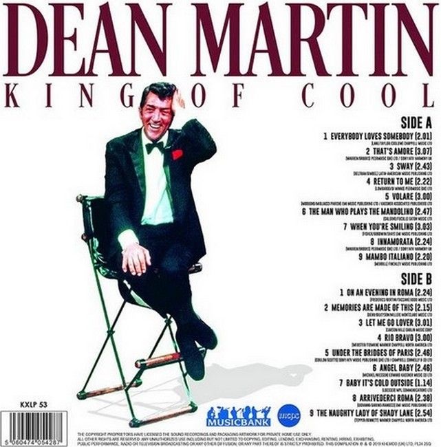 Dean Martin – King Of Cool (LP, Compilation, Stereo, Vinyl)