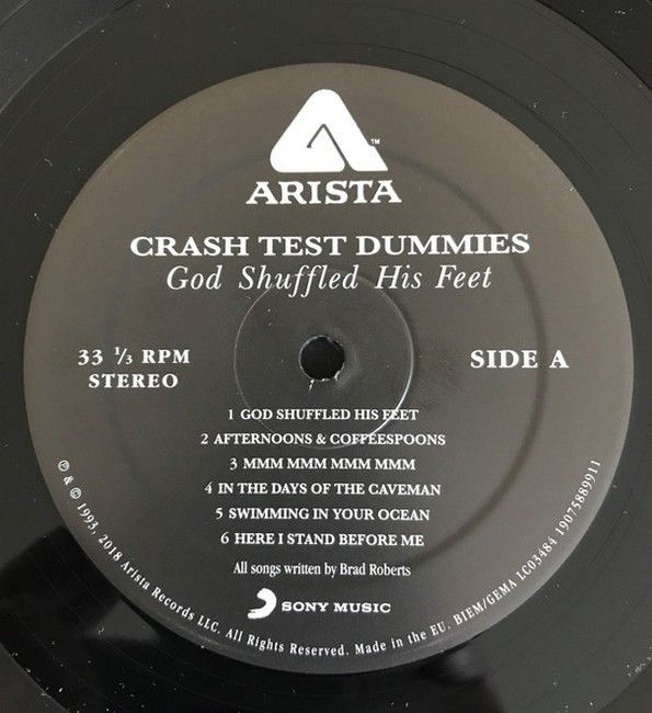 Crash Test Dummies – God Shuffled His Feet (Vinyl, LP, Album, Repress, Stereo, 180 gram)