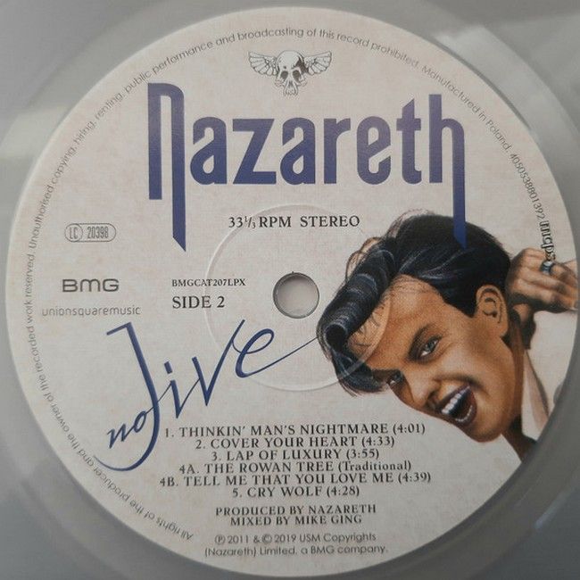 Nazareth – No Jive (LP, Album, Reissue, Remastered, Clear Vinyl)