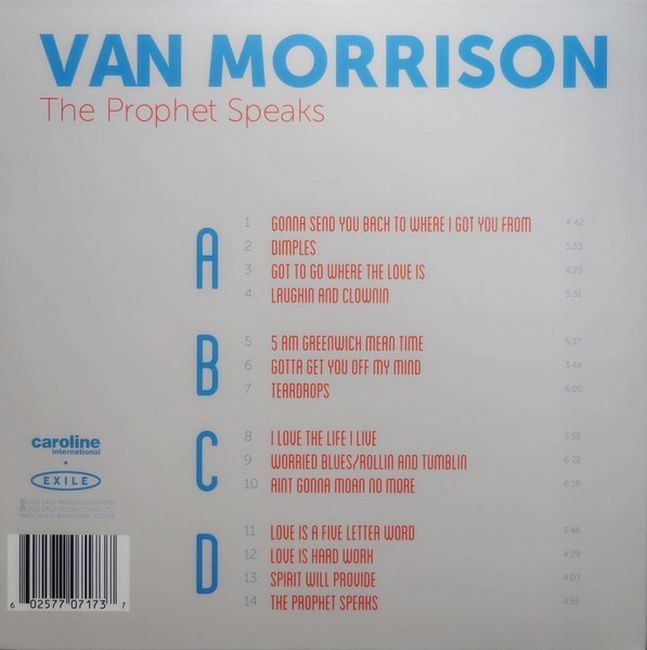 Van Morrison – The Prophet Speaks (Vinyl)