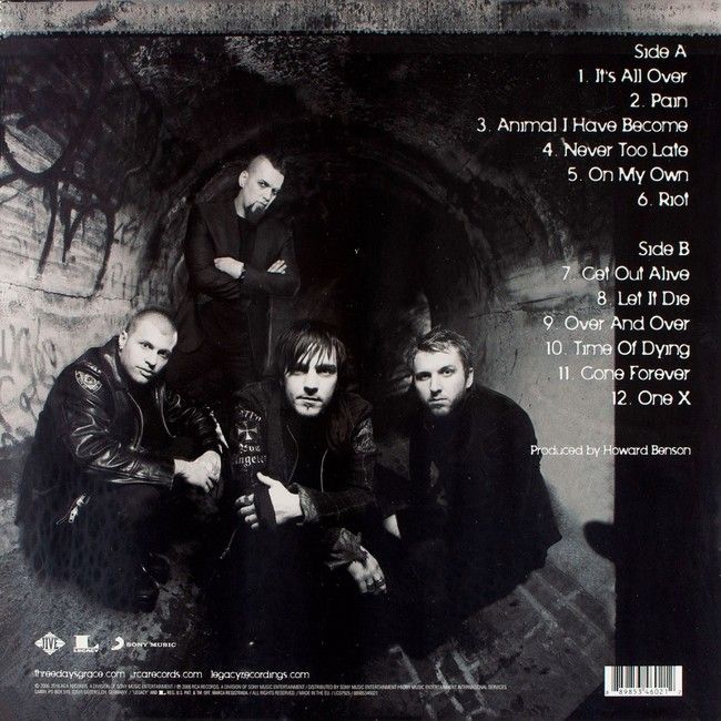 Three Days Grace – One-X (LP, Album, Vinyl)