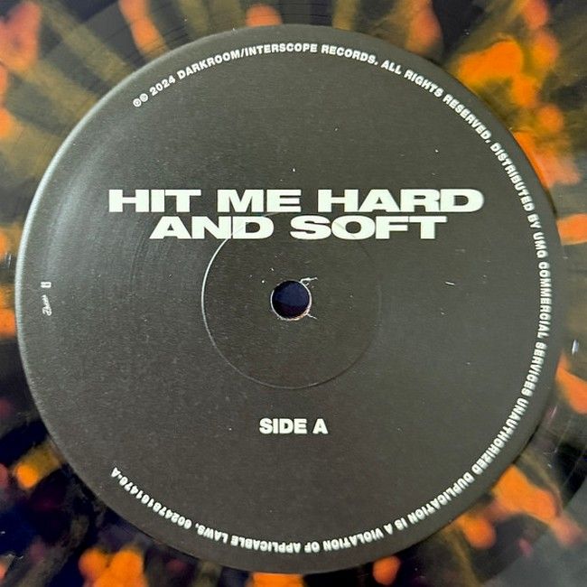 Billie Eilish - Hit Me Hard And Soft (LP, Album, Reissue, Special Edition, Blue With Orange Splatter Biovinyl, Anniversary Edition)