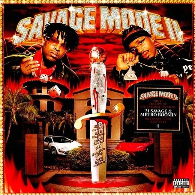 Платівка 21 Savage & Metro Boomin – Savage Mode II|21 Savage & Metro Boomin – Дикий режим II(Red Translucent Vinyl)
