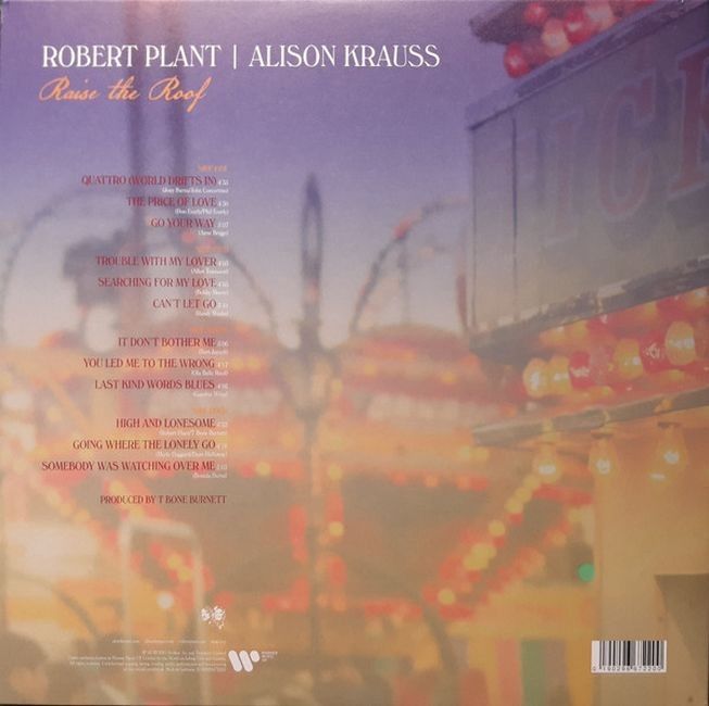 Платівка Robert Plant | Alison Krauss – Raise The Roof|Роберт Плант і Елісон Краусс-Підніміть дах(2xLP)