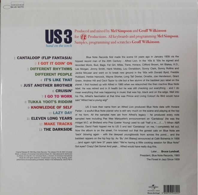 Платівка Us3 – Hand On The Torch|Us3-Рука на факел