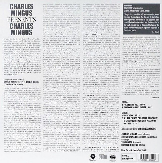 Charles Mingus – Presents Charles Mingus (LP, Album, Limited Edition, Vinyl)