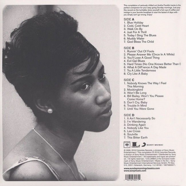 Aretha Franklin – Sunday Morning Classics (2LP, Compilation, Reissue, Vinyl)