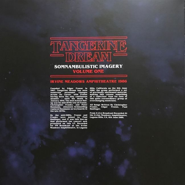 Tangerine Dream – Somnambulistic Imagery Volume One (Vinyl)