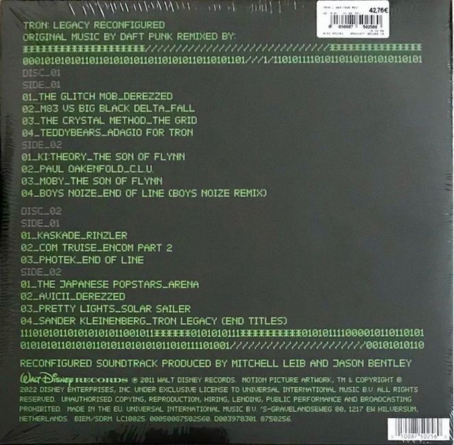 Платівка Daft Punk – TRON: Legacy Reconfigured|Дафт Панк-ТРОН: переналаштована спадщина(2xLP)