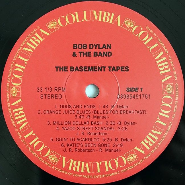 Bob Dylan & The Band – The Basement Tapes (2LP, Album, Reissue, 180 gram, Vinyl)