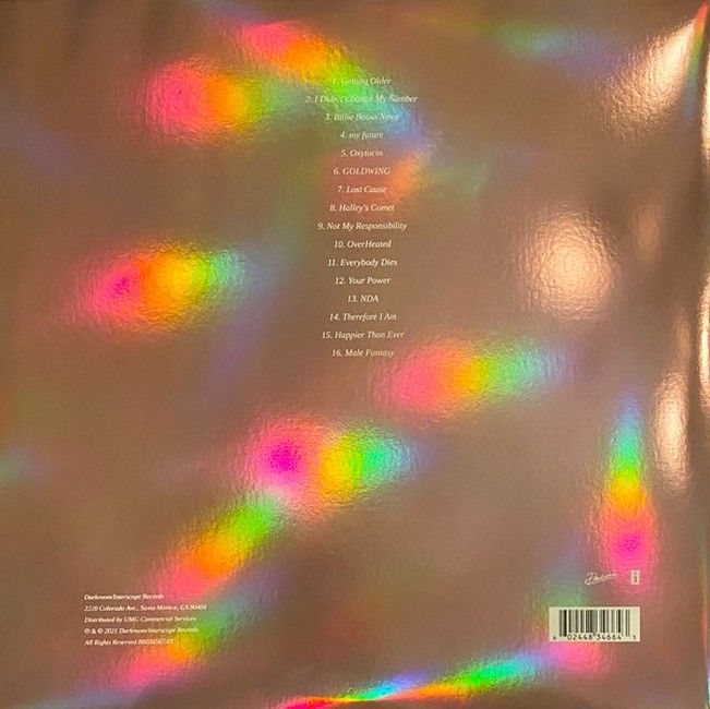 Billie Eilish - Happier Than Ever (2LP, Recycled Vinyl, Rainbow Foil Jacket, Album, Record Store Day, Limited Edition, Stereo)