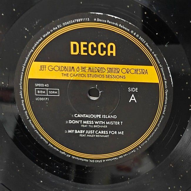 Jeff Goldblum & The Mildred Snitzer Orchestra – The Capitol Studios Sessions (2LP, 45 RPM, Album, Limited Edition, Stereo, Gatefold, Sparkle Starlight, Vinyl)