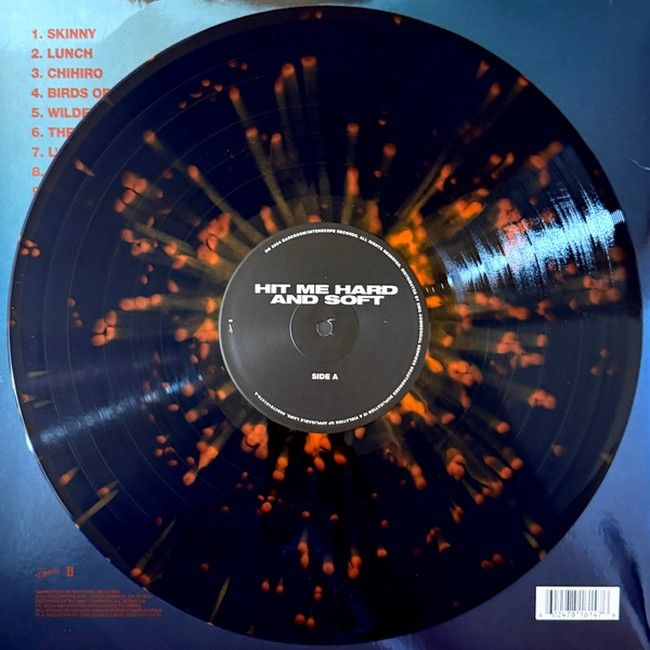Billie Eilish - Hit Me Hard And Soft (LP, Album, Reissue, Special Edition, Blue With Orange Splatter Biovinyl, Anniversary Edition)