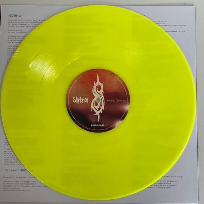 Платівка Slipknot – The End For Now...|Сліпкнот-Кінець, поки щo...(2xLP,Yellow [Neon Yellow] Vinyl)