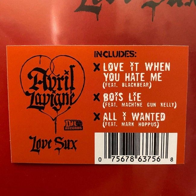 Платівка Avril Lavigne – Love Sux|Авріл Лавінь-Любов Сукс