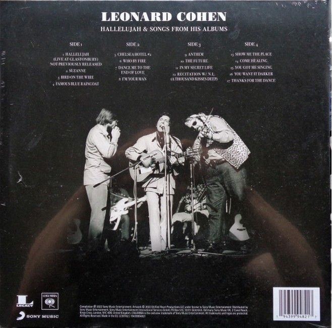 Платівка Leonard Cohen – Hallelujah & Songs From His Albums|Леонард Коен-Алілуя та пісні з його альбомів(2xLP,Blue Vinyl)