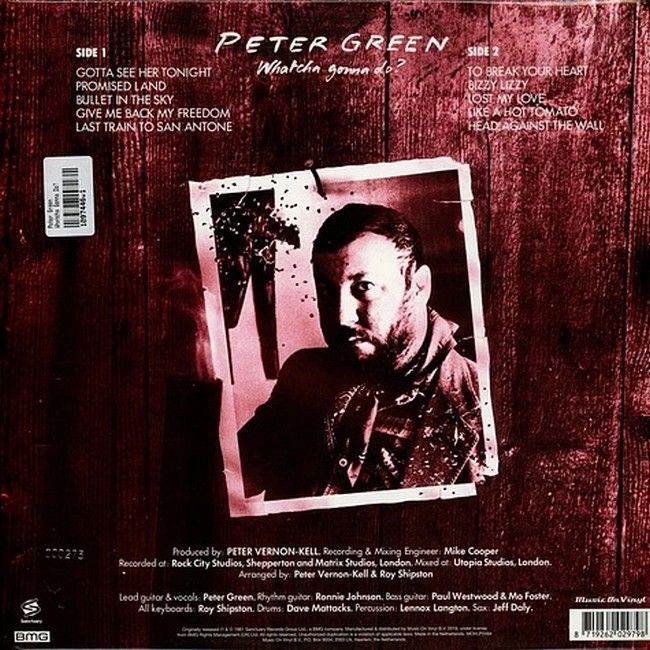 Peter Green – Whatcha Gonna Do? (LP, Album, Limited Edition, Numbered, Reissue, Silver Vinyl)