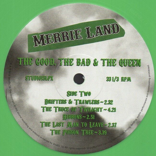 The Good, The Bad & The Queen – Merrie Land (LP, Album, Limited Edition, Green Vinyl)