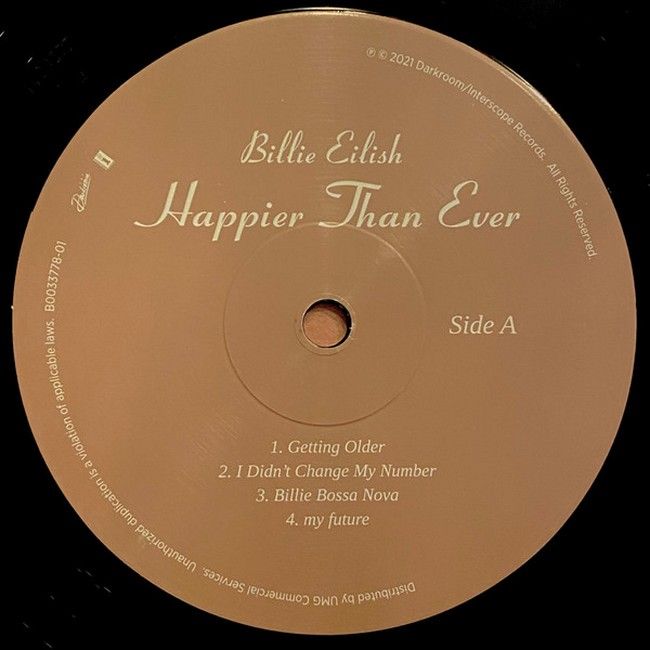 Billie Eilish - Happier Than Ever (2LP, Recycled Vinyl, Rainbow Foil Jacket, Album, Record Store Day, Limited Edition, Stereo)