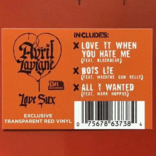 Платівка Avril Lavigne – Love Sux(Red Translucent Vinyl)|Авріл Лавінь-Любов Сукс