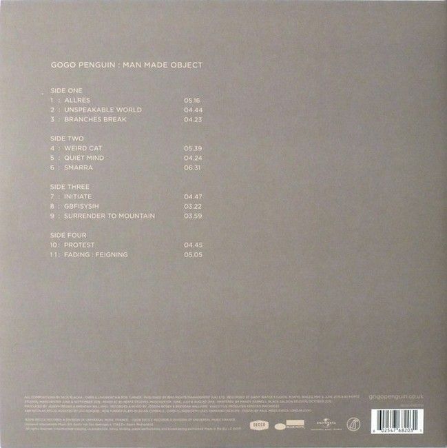 GoGo Penguin – Man Made Object (2LP, Album, Stereo, Vinyl)