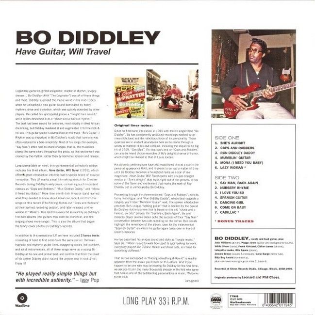 Bo Diddley – Have Guitar, Will Travel (LP, Album, Reissue, Vinyl)