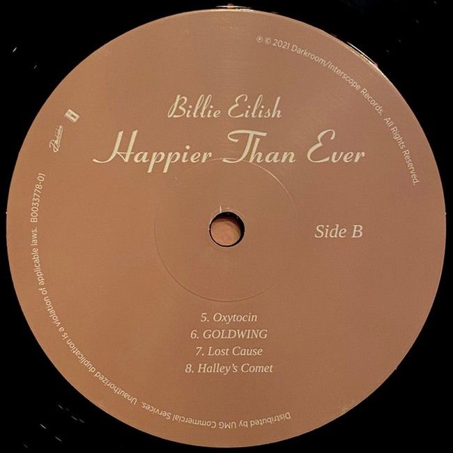Billie Eilish - Happier Than Ever (2LP, Recycled Vinyl, Rainbow Foil Jacket, Album, Record Store Day, Limited Edition, Stereo)