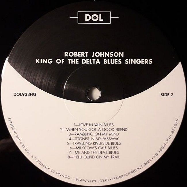 Robert Johnson - King Of The Delta Blues Vol. 1&2 (2LP, Compilation, Reissue, 180 Gram, Gatefold)