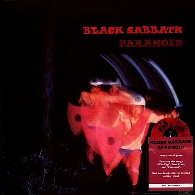 Платівка Black Sabbath – Paranoid|Блек Сабат-Параноїк(Red With Black Splatter Vinyl)