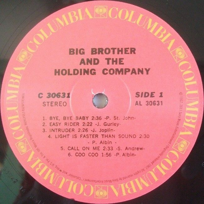 Big Brother & The Holding Company – Big Brother & The Holding Company Featuring Janis Joplin (LP, Album, Reissue, Remastered, Stereo, Vinyl)