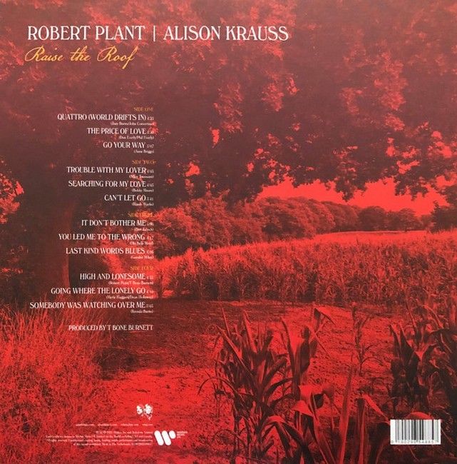 Платівка Robert Plant/ Alison Krauss – Raise The Roof|Роберт Плант і Елісон Краусс-Підніміть дах(2xLP,Red Vinyl)