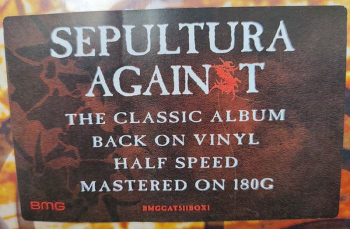 Платівка Sepultura – Against|Сепультура-Проти(Mastered Vinyl)