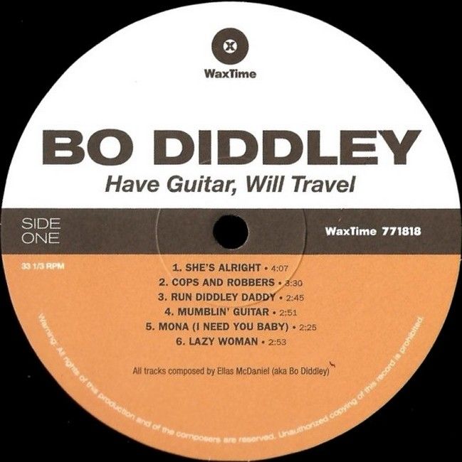 Bo Diddley – Have Guitar, Will Travel (LP, Album, Reissue, Vinyl)