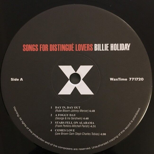 Billie Holiday – Songs For Distingue Lovers (LP, Album, Reissue, Remastered, 180 gram)