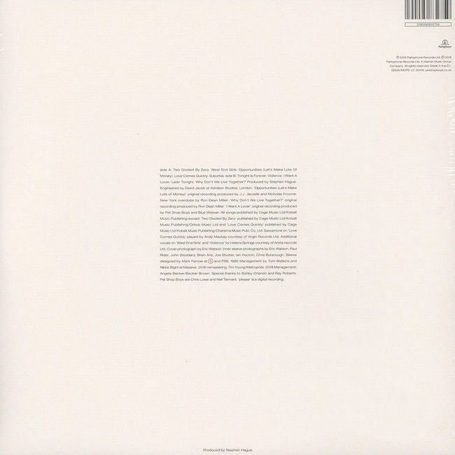 Pet Shop Boys – Please (LP, Album, Reissue, Remastered, Vinyl)