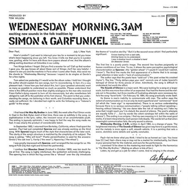 Simon & Garfunkel – Wednesday Morning, 3 A.M. (LP, Album, Reissue, Vinyl)