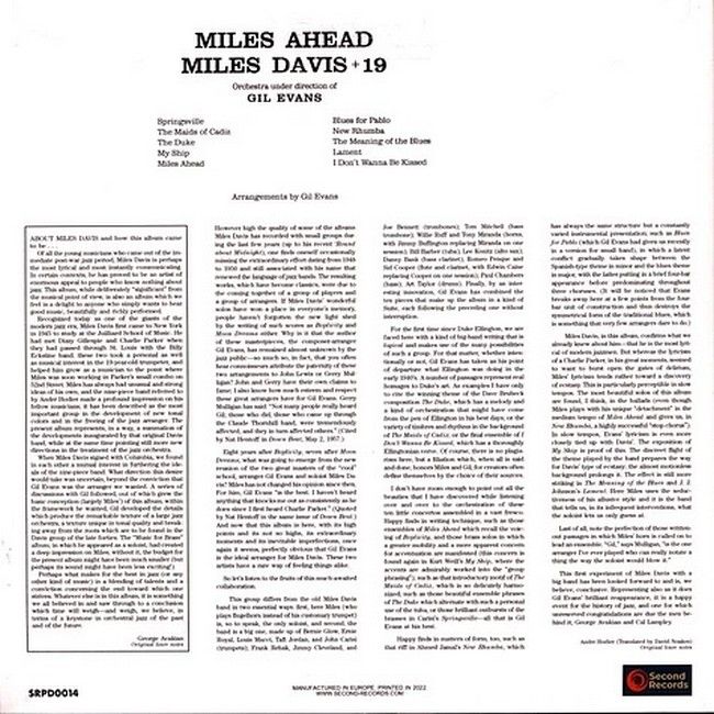 Платівка Miles Davis + 19, Gil Evans – Miles Ahead|Майлз Девіс + 19, Гіл Еванс – Милі вперед