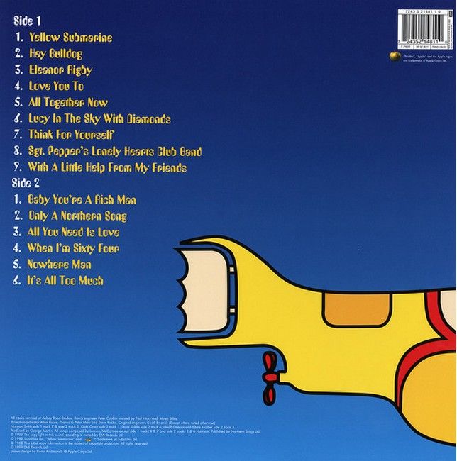 The Beatles – Yellow Submarine Songtrack (LP, Compilation, Vinyl)
