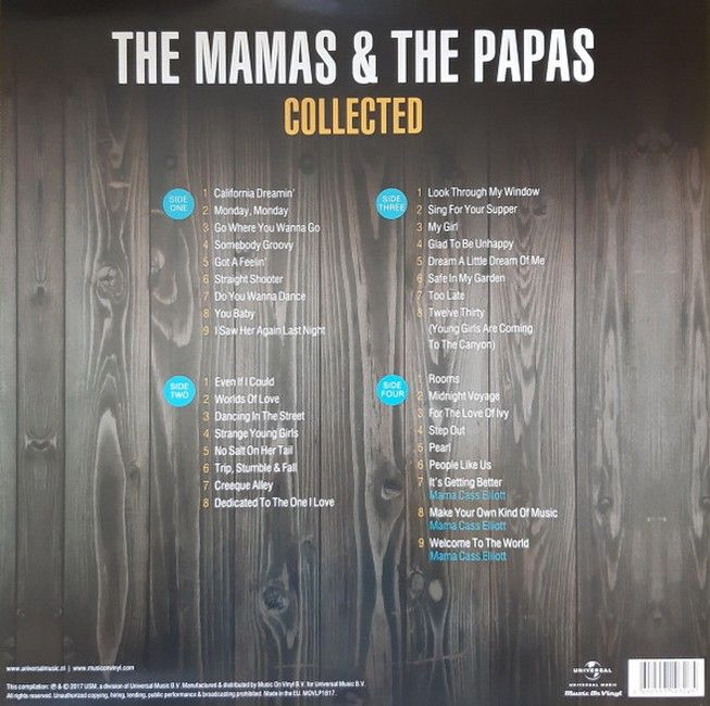 The Mamas & The Papas – Collected (2LP, Compilation, Stereo, 180 Gram, Vinyl)