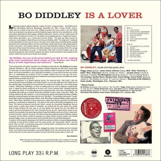 Bo Diddley – Is A Lover (LP, Album, Limited Edition, Reissue, 180 gram, Vinyl)