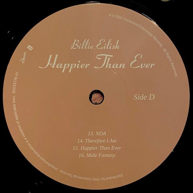 Billie Eilish - Happier Than Ever (2LP, Recycled Vinyl, Rainbow Foil Jacket, Album, Record Store Day, Limited Edition, Stereo)