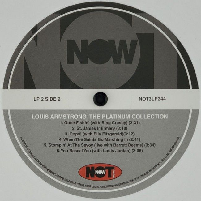 Louis Armstrong - Platinum Collection (3LP, Compilation, White Vinyl)