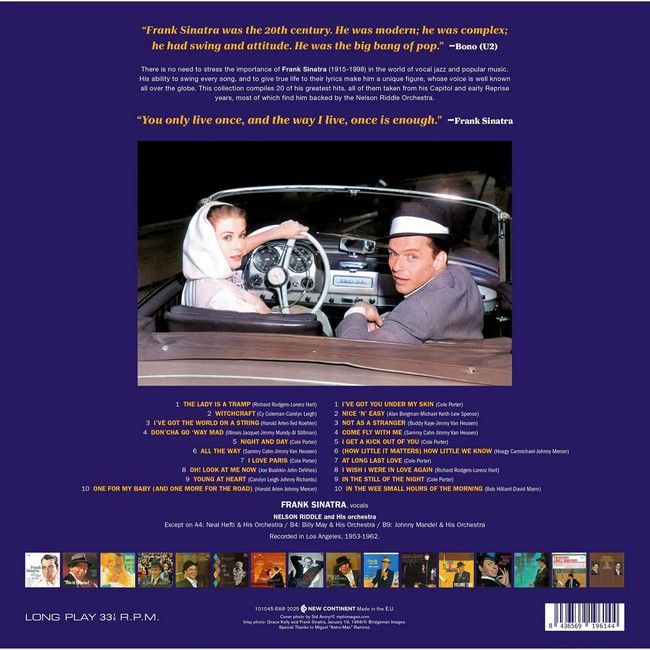 Frank Sinatra – The Hits (LP, Album, Limited Edition, Reissue, Stereo, Blue, 180 Gram, Vinyl)