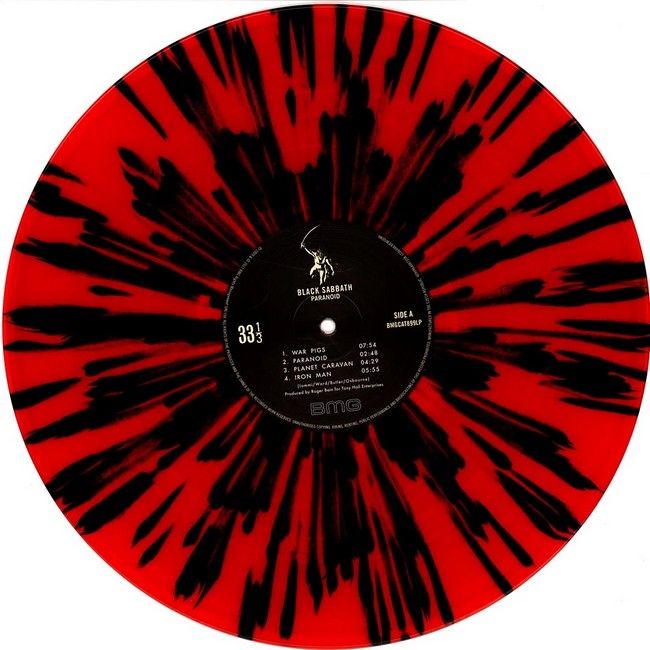 Платівка Black Sabbath – Paranoid|Блек Сабат-Параноїк(Red With Black Splatter Vinyl)