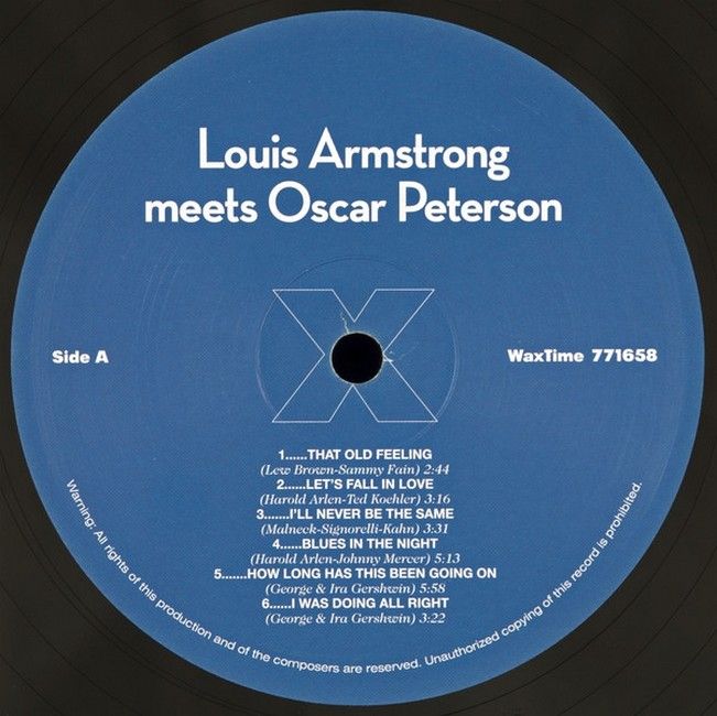 Louis Armstrong Meets Oscar Peterson (LP, Album, Reissue, Vinyl)