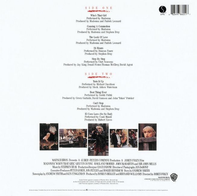 Madonna – Who's That Girl (Original Motion Picture Soundtrack) (Vinyl)