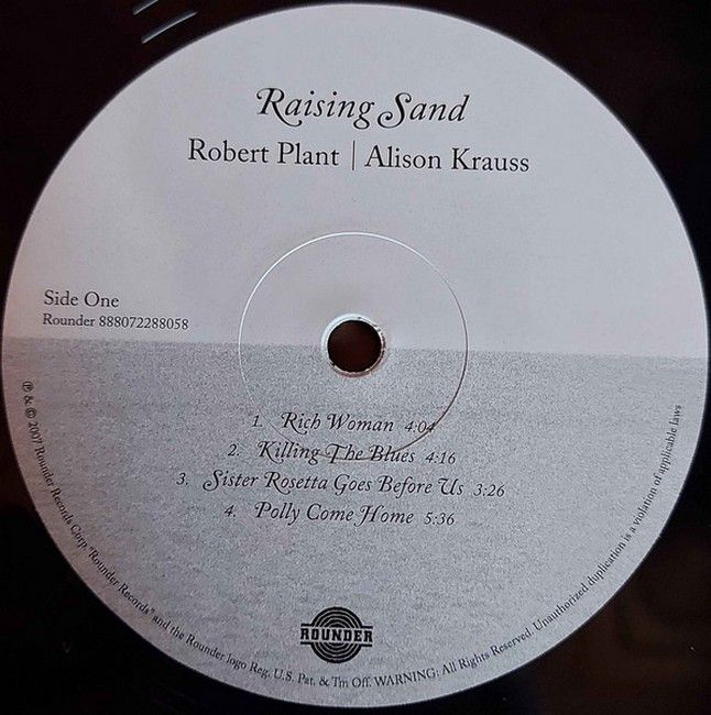 тівка Robert Plant | Alison Krauss – Raising Sand|Роберт Плант і Елісон Краусс-Підняття піску(2xLP)